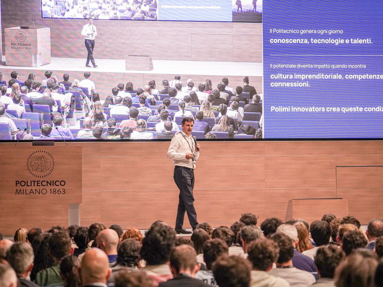 Il Vicerettore per Trasferimento tecnologico e rapporti con le imprese Daniele Rocchi