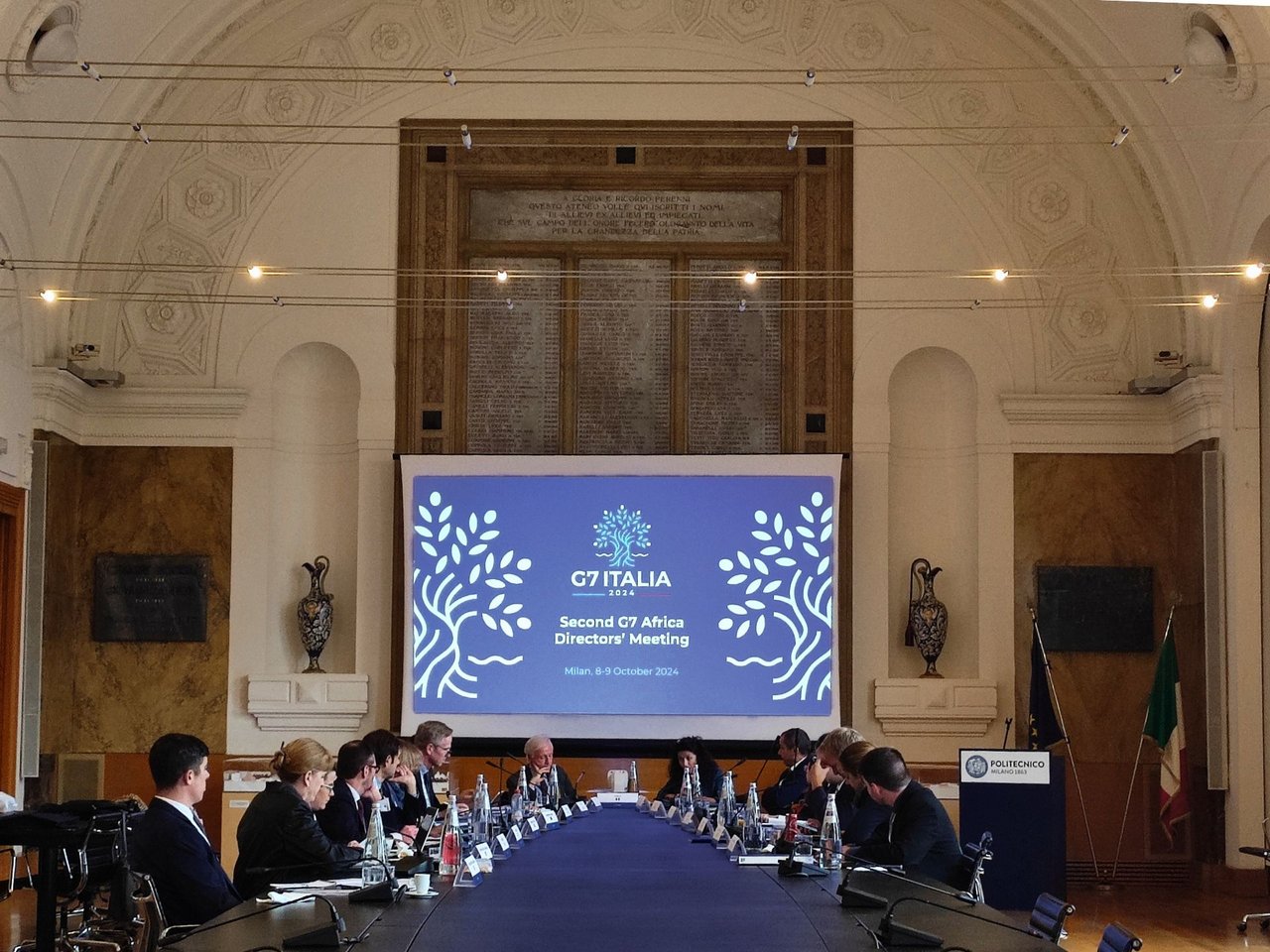 Riunione del G7 Africa in rettorato class=